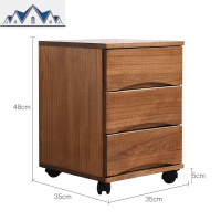 夹缝收纳柜25/35cm宽实木抽屉式厨房边角柜子缝隙置物床头柜多层 三维工匠