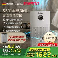 诺森柏格(Nocenbeger)[国家补贴]空气净化器高效分解除甲醛细菌家用新房除异味pm2.5负离子净化器G6Plus