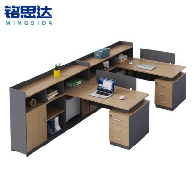 铭思达屏风工位双人含柜套