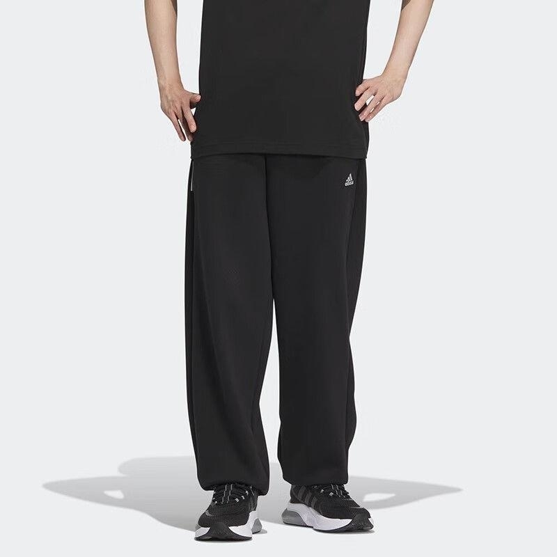 阿迪达斯 (adidas)男女裤 运动休闲加绒保暖针织长裤 IV7603 D