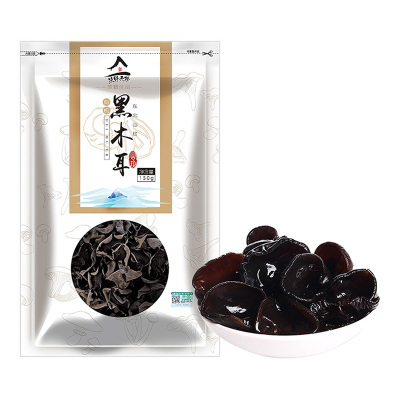 苏润丰黑木耳150g东北黑木耳干货袋装木耳肉厚无根菌菇类东北特产