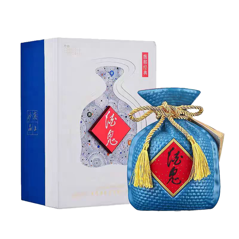 酒鬼酒 馥郁经典蓝坛 52度 500ml 馥郁香型白酒