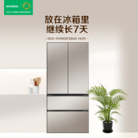 容声BCD-515W60FZBAS琥珀钰515升WILL养鲜自动制冰双系统三循环60CM平嵌法式四门冰箱一级能效变频风冷