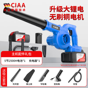 CIAA德国锂电鼓风机大功率吹尘器充电工业吹风机除尘小型吹吸一体机