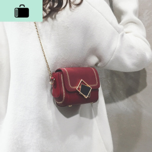 春夏复古小包包女2020新款潮韩版时尚磨砂百搭链条单肩斜挎小方包NEW LAKE女斜挎包
