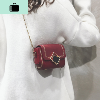 春夏复古小包包女2020新款潮韩版时尚磨砂百搭链条单肩斜挎小方包NEW LAKE女斜挎包