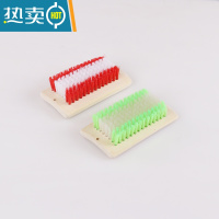 敬平加厚长柄木质洗鞋刷竹子鞋刷硬毛洗衣刷地板刷子木刷藤凉席清洁刷 2个方竹板鞋刷颜色随机