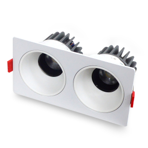 LED射灯 防眩光 嵌入式 双头12W*2白光