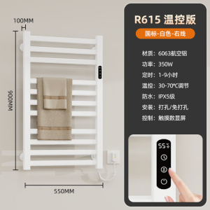 SIOYIE芯毅 智能电热毛巾架家用浴室卫生间毛巾杆电加热恒温浴巾烘干置物架R615(免费安装)