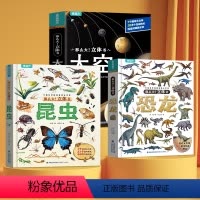 [全套3册]那么大!立体书 :恐龙+太空+昆虫 [正版]QHL那么大恐龙3d立体书儿童3-6-8-12岁以上绘本翻翻书趣