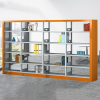 鑫金虎 钢制书店学校单面资料架阅览室档案架落地办公室收纳架置物架