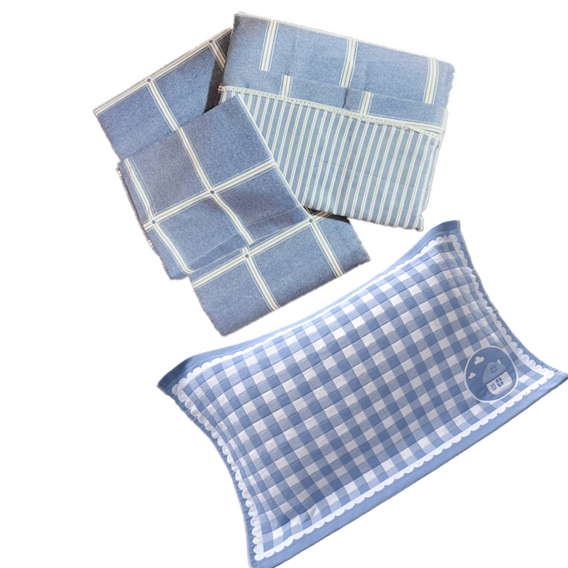 华敏 单人七件套 床单、被罩、枕巾、枕套、被子、褥子、枕头各 1 套