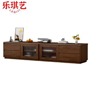 乐琪艺 电视柜 胡桃色 220*40*42cm 个