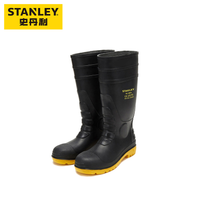 史丹利ST6500 PVC安全靴SXWB6500CN-YE-36 高筒PVC防砸防酸碱防水防滑耐磨