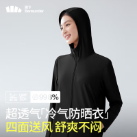 蕉下(BENEUNDER) 运动透气防晒衣AS41824漫暮黑-165/88A(L)