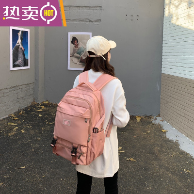 NEWLAKE中学生书包高中生日系学院风森系初中生电脑包双肩包女大容量背包