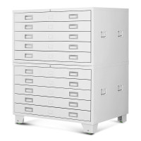 域赢钢制铁皮柜1号地图柜底图柜文件柜工程图纸柜收纳柜双节