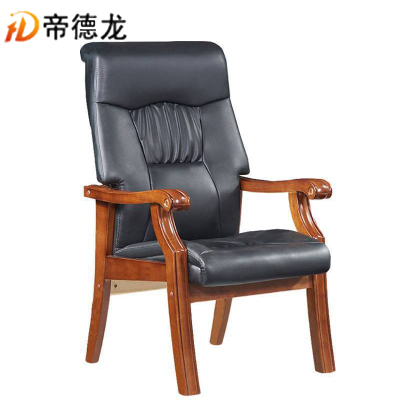 帝德龙办公椅实木家用靠背椅员工会议椅GY2