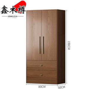 鑫木樽储物柜两门带抽屉个