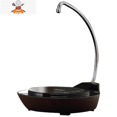 蒸茶壶玻璃蒸汽煮茶器家用茶具套装电陶炉煮茶壶烧水壶煮茶炉 木纹自动上水茶炉 敬平