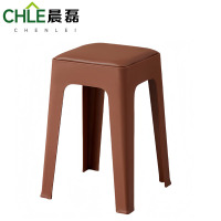 晨磊 塑料凳 47*32*28cm(咖色) 个