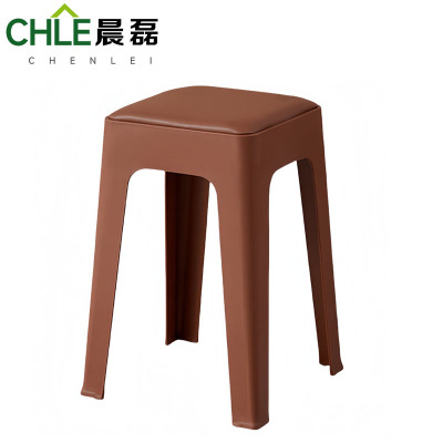 晨磊 塑料凳 47*32*28cm(咖色) 个