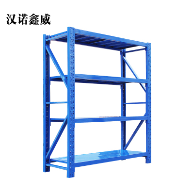 汉诺鑫威仓库仓储货架四层金属五金货架家用中型重型置物架展示架子240KG