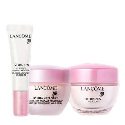 兰蔻（LANCOME）水份缘女士护肤系列面部护肤套装礼盒小样补水套装（精华+日霜+晚霜）