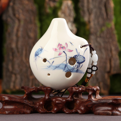 炎黄6孔中音C调陶笛6AC调陶笛埙学生初学教学用陶笛买就送全套配件