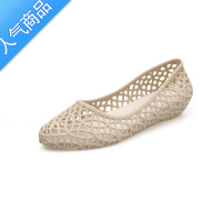 SUNTEK夏季女款洞洞鞋镂空女塑料果冻凉鞋防滑平底护士鞋透气妈妈鞋舒适