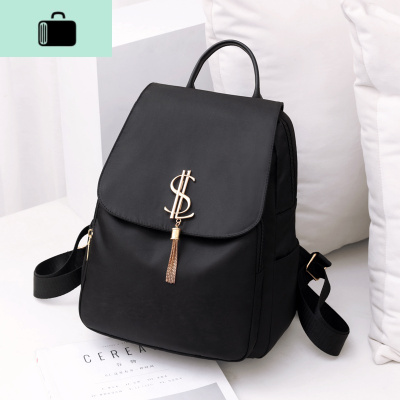 牛津布尼龙ins超火双肩包女2019新款时尚百搭防盗大容量旅行背包NEW LAKE