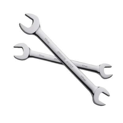 世达全抛光双开口扳手17*19mm 41207