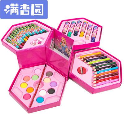 舒弗（LACHOUFFE)儿童绘画工具画画文具礼盒玩具套装小学生画笔蜡笔水彩笔奖礼品盒