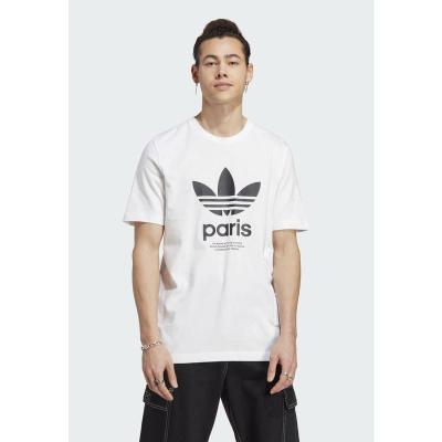 Adidas男士印花运动T恤短袖圆领休闲舒适透气棉质上衣