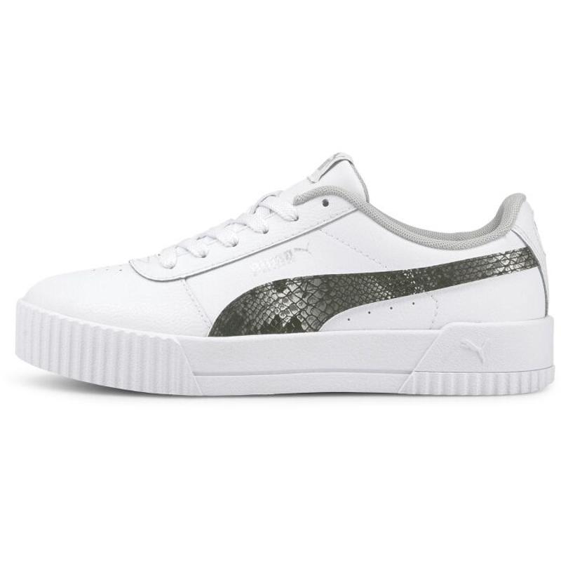 彪马(Puma)百搭女款休闲鞋时尚经典PUMA卡丽娜系列蛇纹印花板鞋
