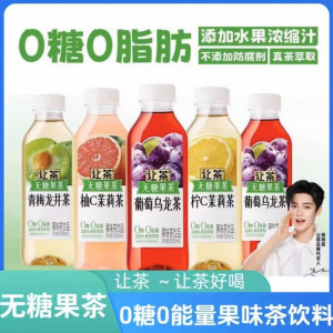 让茶无糖果茶饮料混合口味0糖0脂肪烧烤饮品清爽500ml*12瓶整