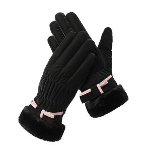 统狮冬天触屏滑雪女加绒加厚户外骑行手套Y14 双