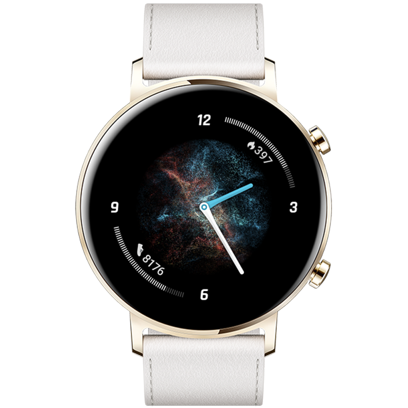 华为(huawei)华为智能手表watchgt2 42毫米 时尚款 凝霜白 两周续航