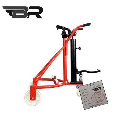BR/手动液压油桶搬运车/铁桶用带刹车/台