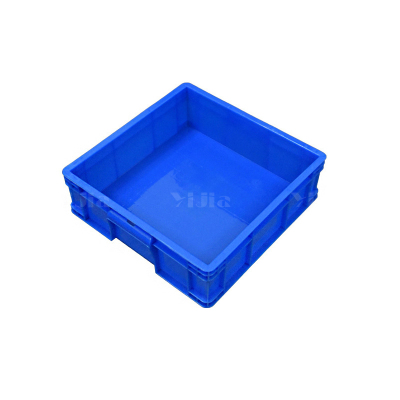 翌嘉YJ4120608 蓝色塑料周转箱大号工业胶箱 410*395*128