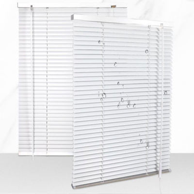 直播特卖-铝合金百叶窗帘卷帘遮光办公室厨房卫生间卧室家用升降手拉免打孔多宝莉