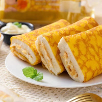 壹得利金黄蛋皮吐司沙拉肉松夹心面包早餐代餐