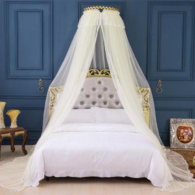 美帮汇廷新款蚊帐加厚四季可用省空间公主风蚊帐床幔冬夏2用