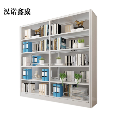 汉诺鑫威钢制书架置物架图书馆单双面书店阅览室货架档案架资料架双面一列二