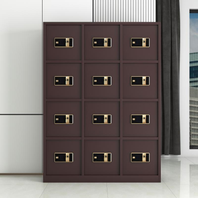 臻远 家用办公小型指纹密码全钢防盗保密保管柜保险箱