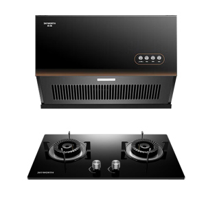 创维 抽吸油烟机灶具套装Y607+Z601B 中式排油烟机5.2kw灶具 16m³爆吸家用 天然气