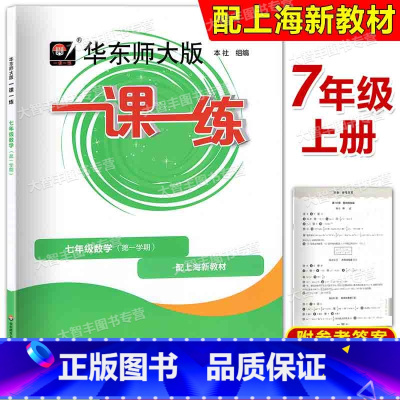 数学 七年级/初中一年级 [正版]2024新版华东师大版 一课一练 数学 七年级第一学期/7年级上册上海版数学配套教辅