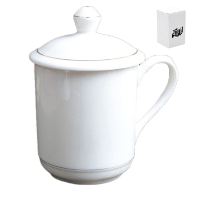 植巾 BCB400 金线杯 单杯 白瓷杯 (计价单位:个) 白色