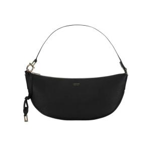 Salvatore Ferragamo女款黑色月牙包真皮材质时尚百搭配饰手提斜挎两用包 NEGRO