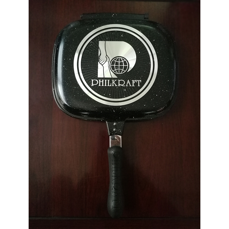 纳丽雅(naliya)振扬厨具煎鱼双面加热锅平底不粘锅家用 外28cm*23cm